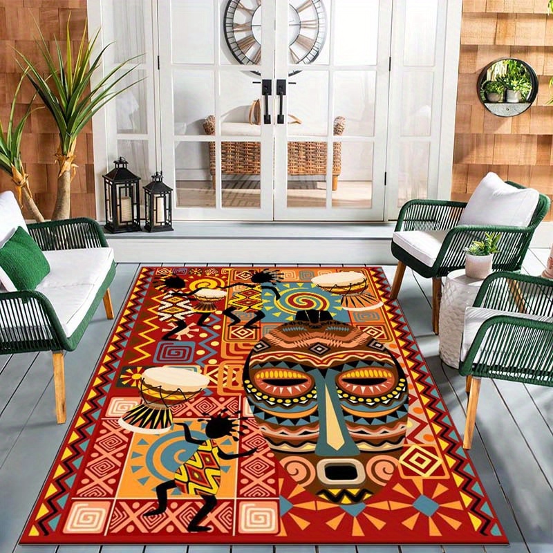 African Art Rug for Cultural D - Home Art Textiles ulasan dan harga