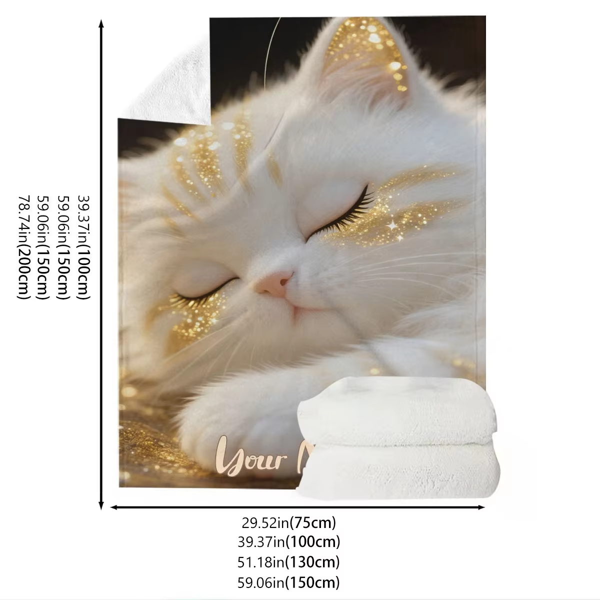 Custom Name Dreamy Cat Pattern - Home Textiles Images ulasan dan harga