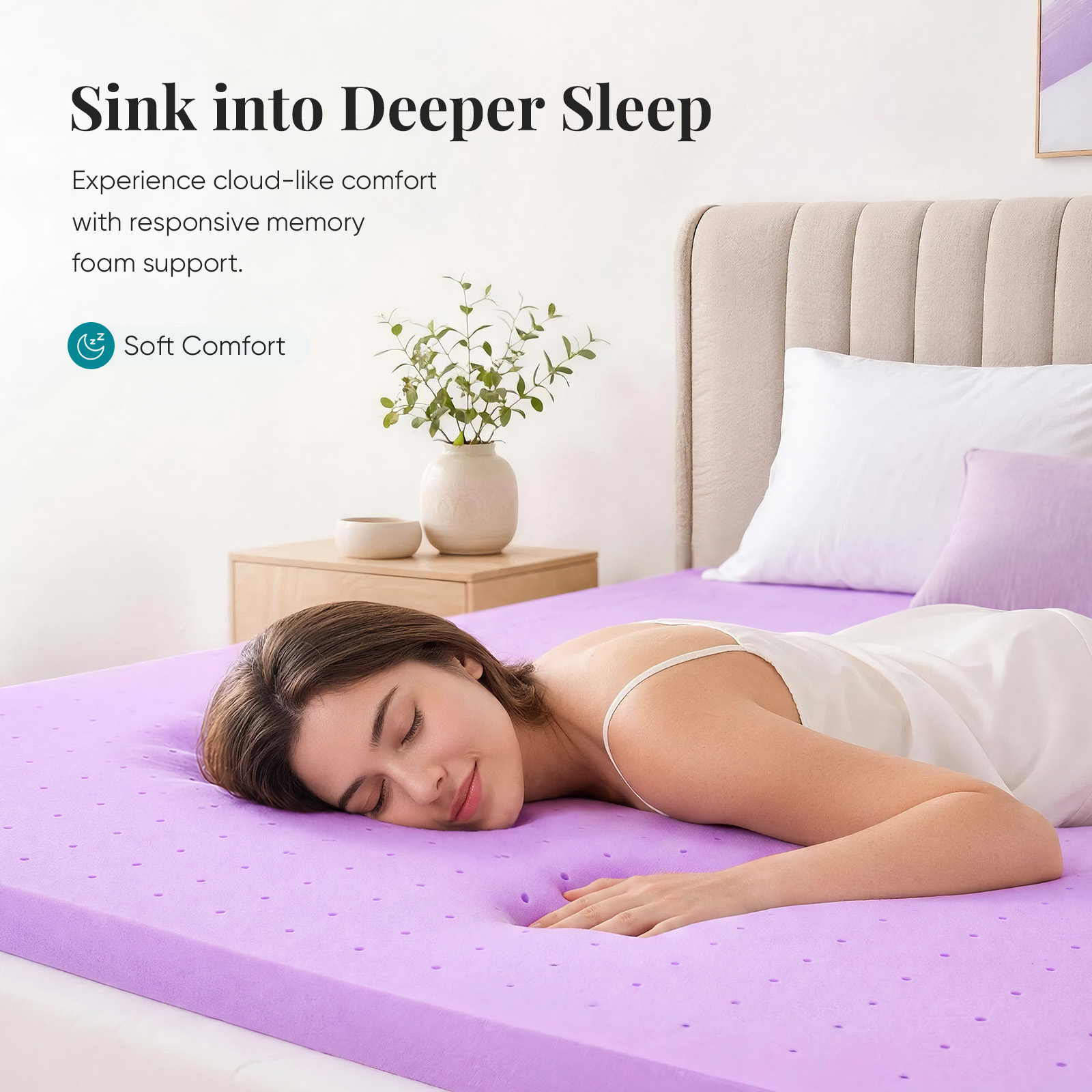 JHK 1.5 Inch Cooling Memory Fo - Mattress Pad Topper ulasan dan harga