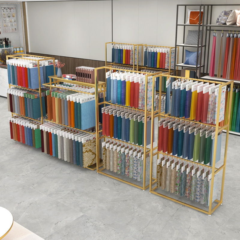 Fabric sample display stand Ho - Home Textiles Exhibition ulasan dan harga