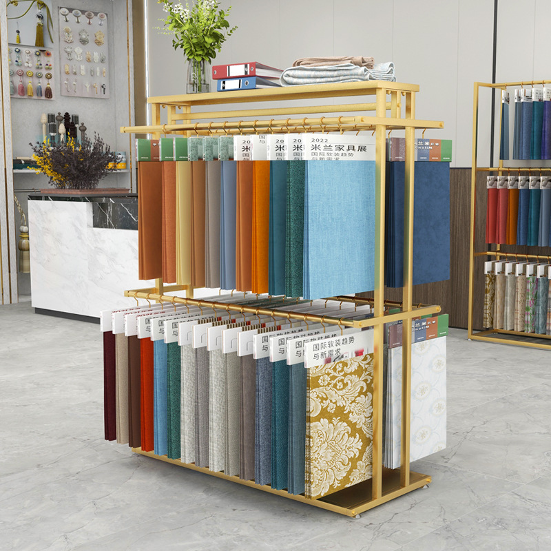Fabric sample display stand Ho - Home Textiles Exhibition ulasan dan harga