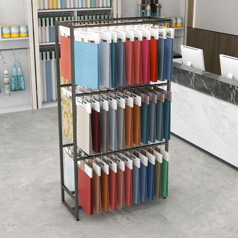 Fabric sample display stand Ho - Home Textiles Exhibition ulasan dan harga
