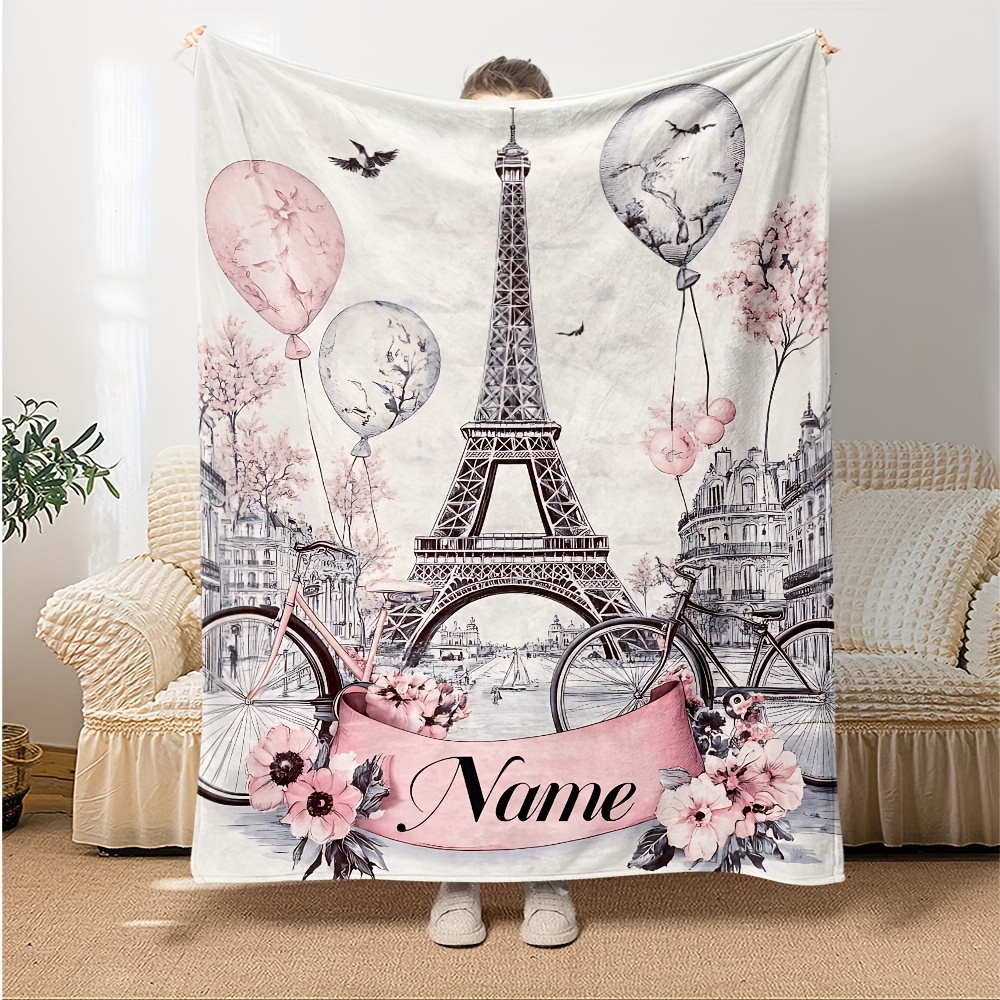 Personalized Paris Blanket Nam - Home Textiles Paris ulasan dan harga