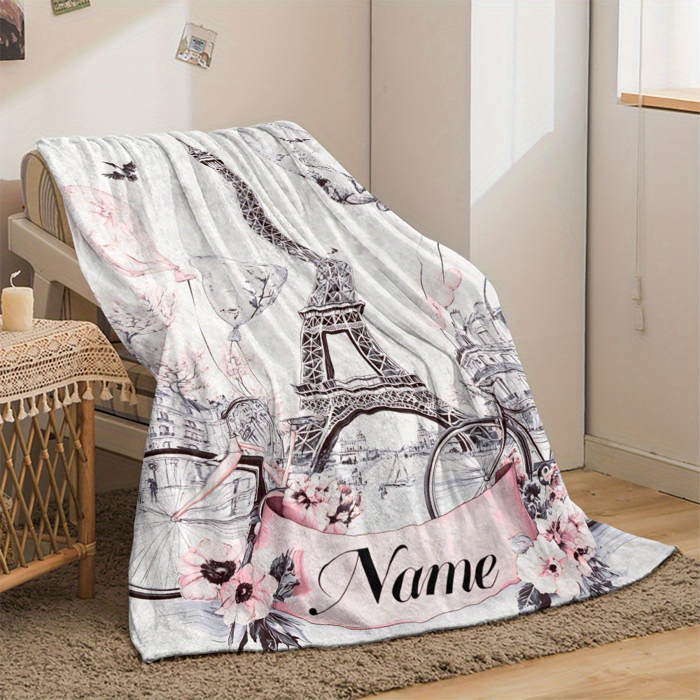 Personalized Paris Blanket Nam - Home Textiles Paris ulasan dan harga