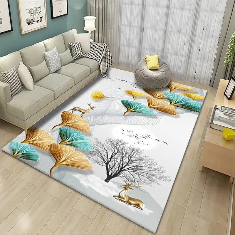 Ginkgo Leaf Print Living Room  - Home Textiles Wholesale ulasan dan harga