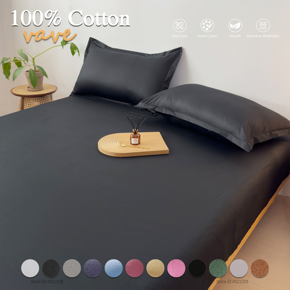Elastic Edges Cotton Fitted Sh - Mattress Pad Topper ulasan dan harga