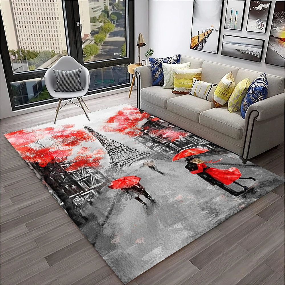 France Paris Eiffel Tower Retr - Home Textiles Paris ulasan dan harga
