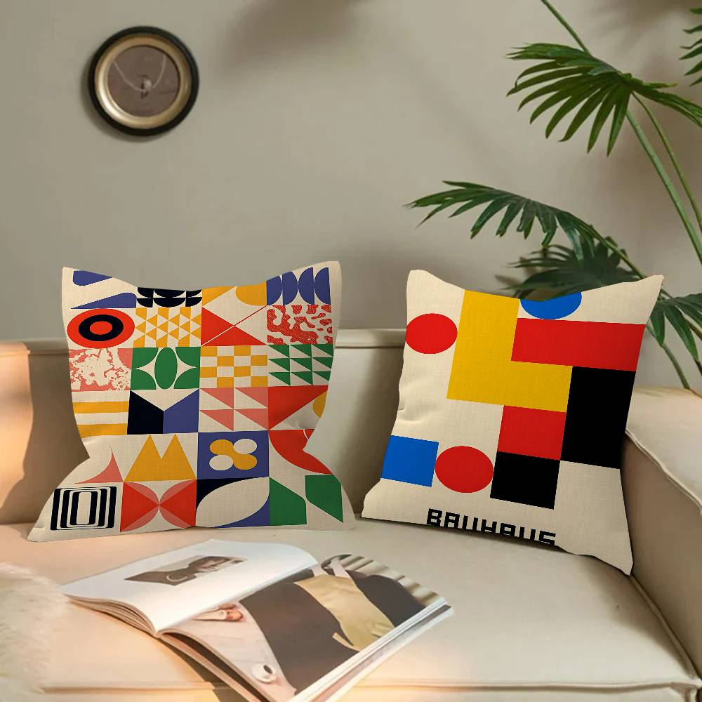 Abstract Bauhaus Exhibition Cu - Home Textiles Exhibition ulasan dan harga