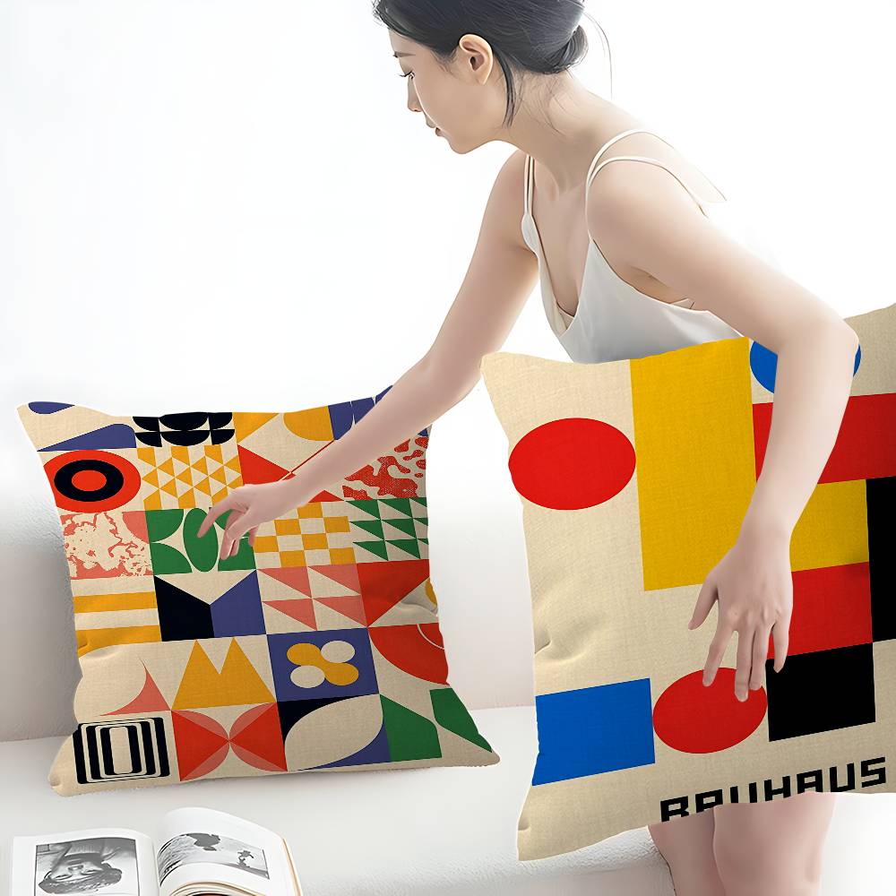 Abstract Bauhaus Exhibition Cu - Home Textiles Exhibition ulasan dan harga