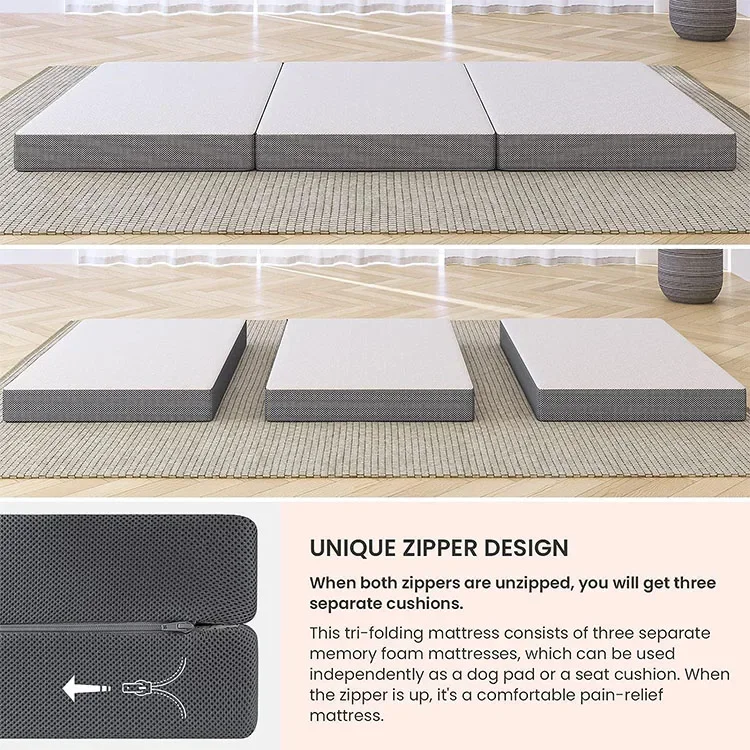 2026Portable Tri-Fold Memory F - Memory Foam Topper ulasan dan harga