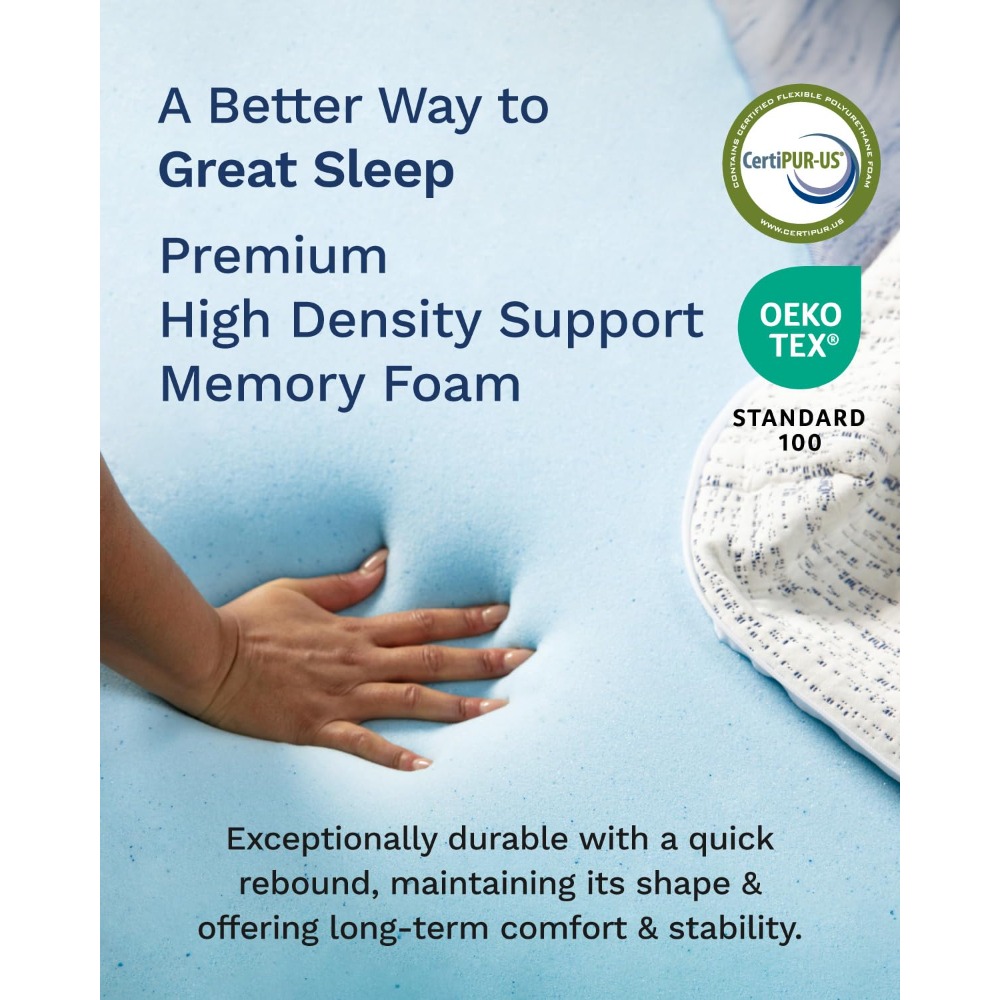 3 Inch Memory Foam Mattress To - Memory Foam Topper ulasan dan harga